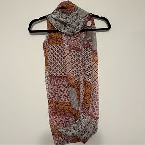 J. Jill Infinity Scarf Women’s Orange Pink Brown